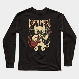 Death Metal Satanic Baphomet Cat Long Sleeve T-Shirt